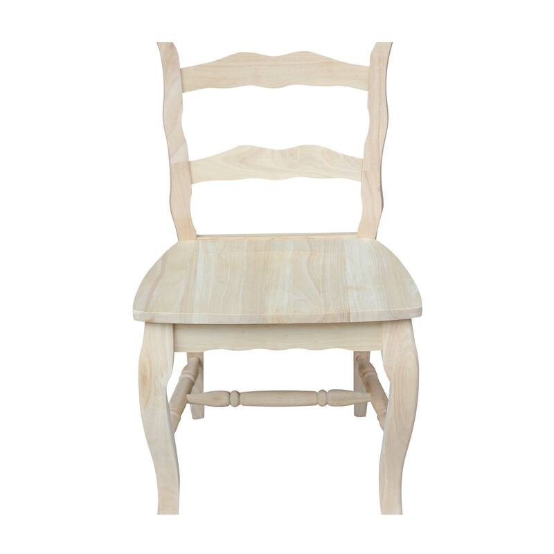 International Concepts Solid Wood Versailles Side Chairs - Set of 2