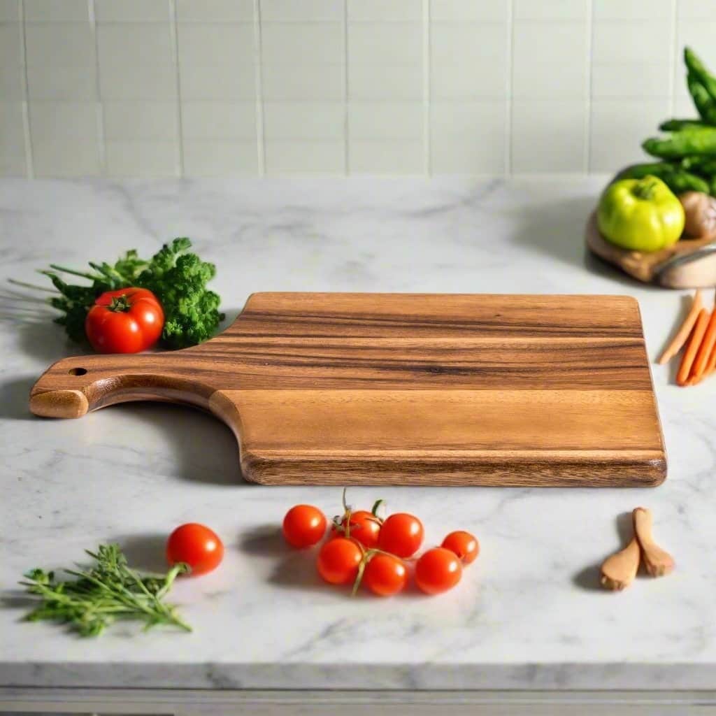 Acacia Wood Cutting/ Charcuterie Board - Large - 14"x9"