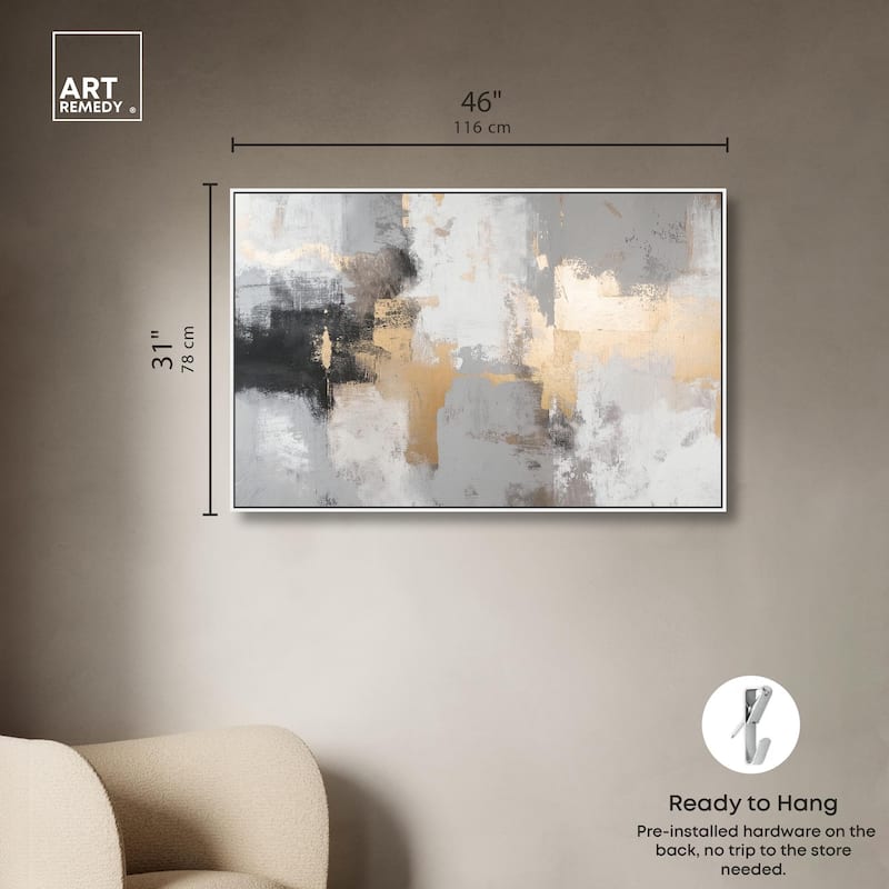 Gilded Gray II Canvas by Art Remedy