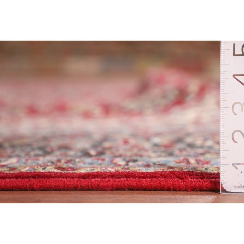 Traditional Red Kashan Turkish Rug Machine-Made Carpet - 9'8" x 12'10"