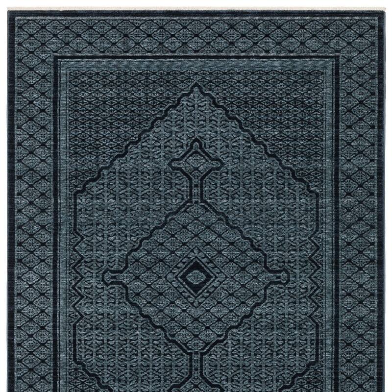 HomeRoots Medallion Traditional Runner Area Rug
