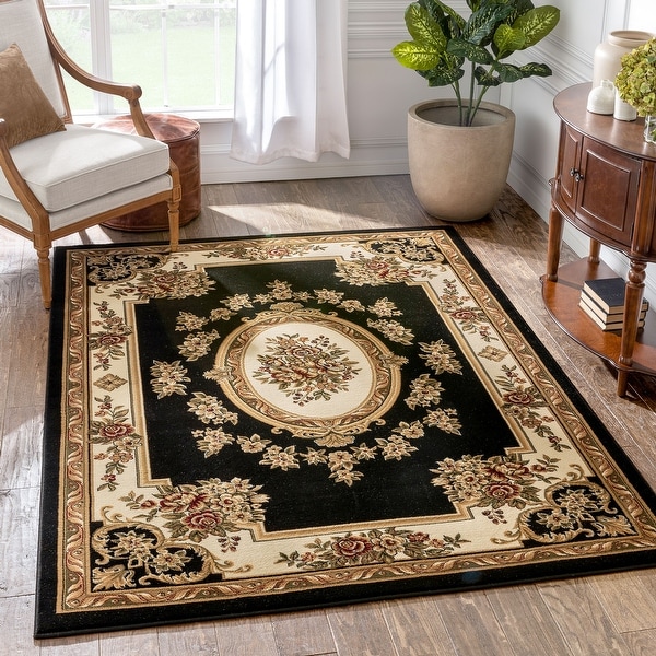 Well Woven Agra Traditional French Country Aubusson Floral Area
