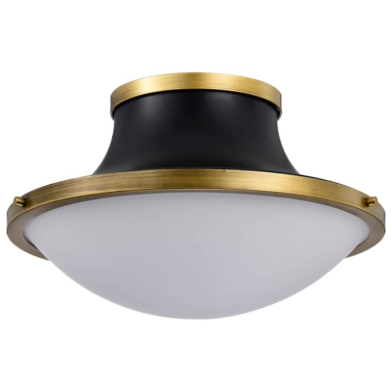 Nuvo Lighting 60/7906 Lafayette 3 Light 18" Wide Flush Mount Bowl - Matte Black