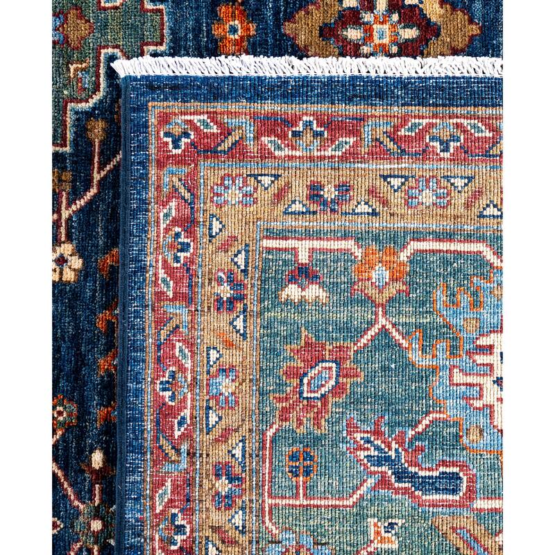 Serapi One-of-a-Kind Hand-Knotted Area Rug - Blue - 9' 2" x 11' 11"