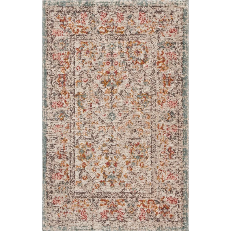 Sevita Caramel Botanical Area Rug