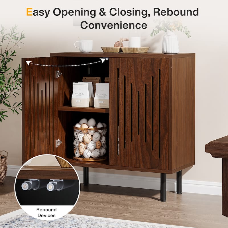 59" Sideboard Buffet Cabinet with Doors & Adjustable Shelves