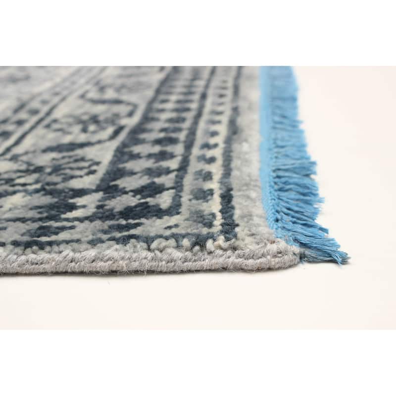 ECARPETGALLERY Hand-knotted Mystique Grey Wool Rug - 5'2 x 7'9