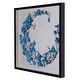 preview thumbnail 3 of 3, HUJI Blue Butterfly Crescent Shadow Box Wall Decor Wall Art