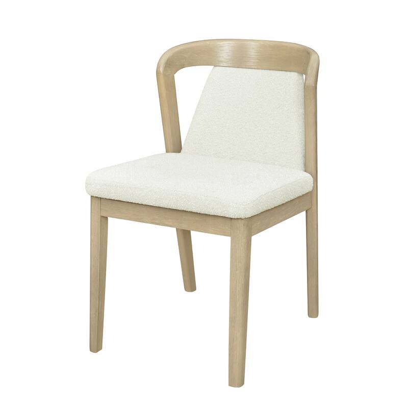 Christopher Knight Home - Ashlin Contemporary Upholstered Armless Dining Chairs with Rubberwood Frame, Set of 2