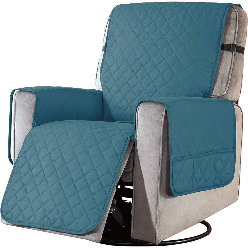 Subrtex Recliner Chair Cover Slipcover Reversible Protector Anti-Slip - Small - Turquoise