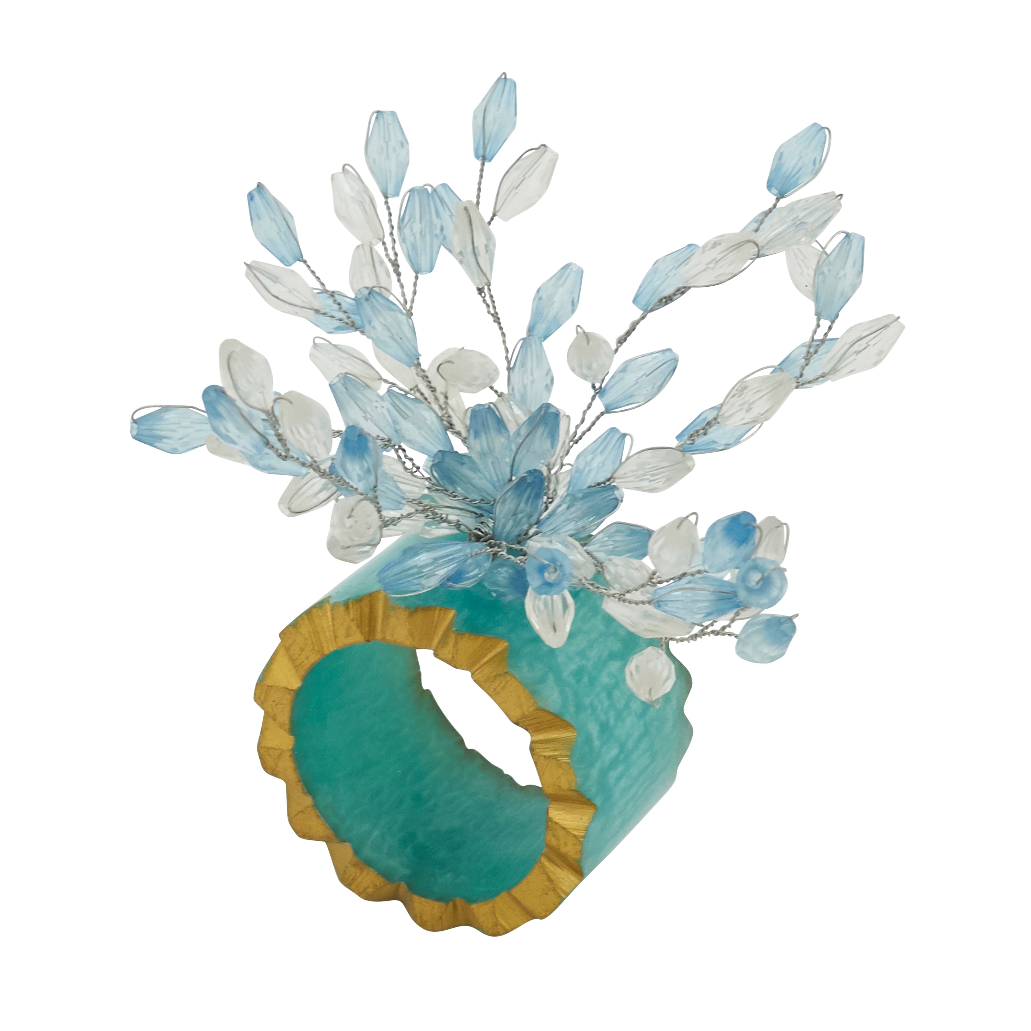 Beaded Bliss Resin Napkin Ring (Set of 4)