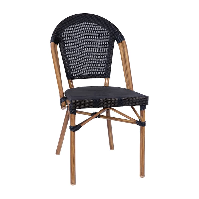 Indoor/Outdoor Commercial Bistro Set with Table and Four Chairs