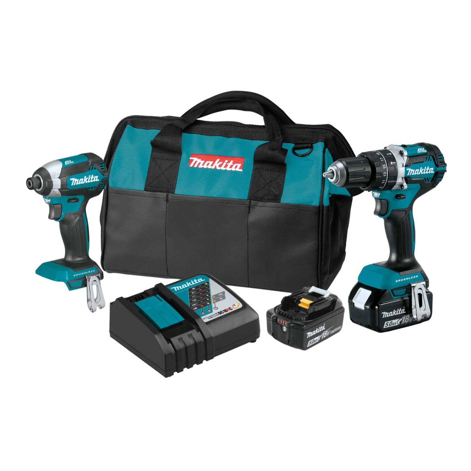 Shop Makita Xt269t 18v Lxt Lithium Ion Brushless Cordless 2 Pc Combo Kit Overstock 30792860