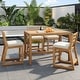 preview thumbnail 1 of 29, Rustic Patio Bar Set, 5-Piece Outdoor Furniture with Ergonomic Chairs and Solid Wood Tabletop