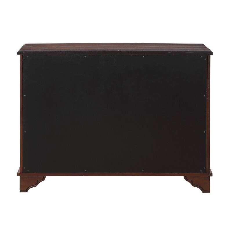 Retro Style Accent Storage Cabinet with Adjustable Shelves,Wood Grain Texture