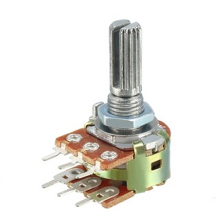WH148 100K Ohm Variable Resistors Dual Carbon Film Taper Potentiometer ...