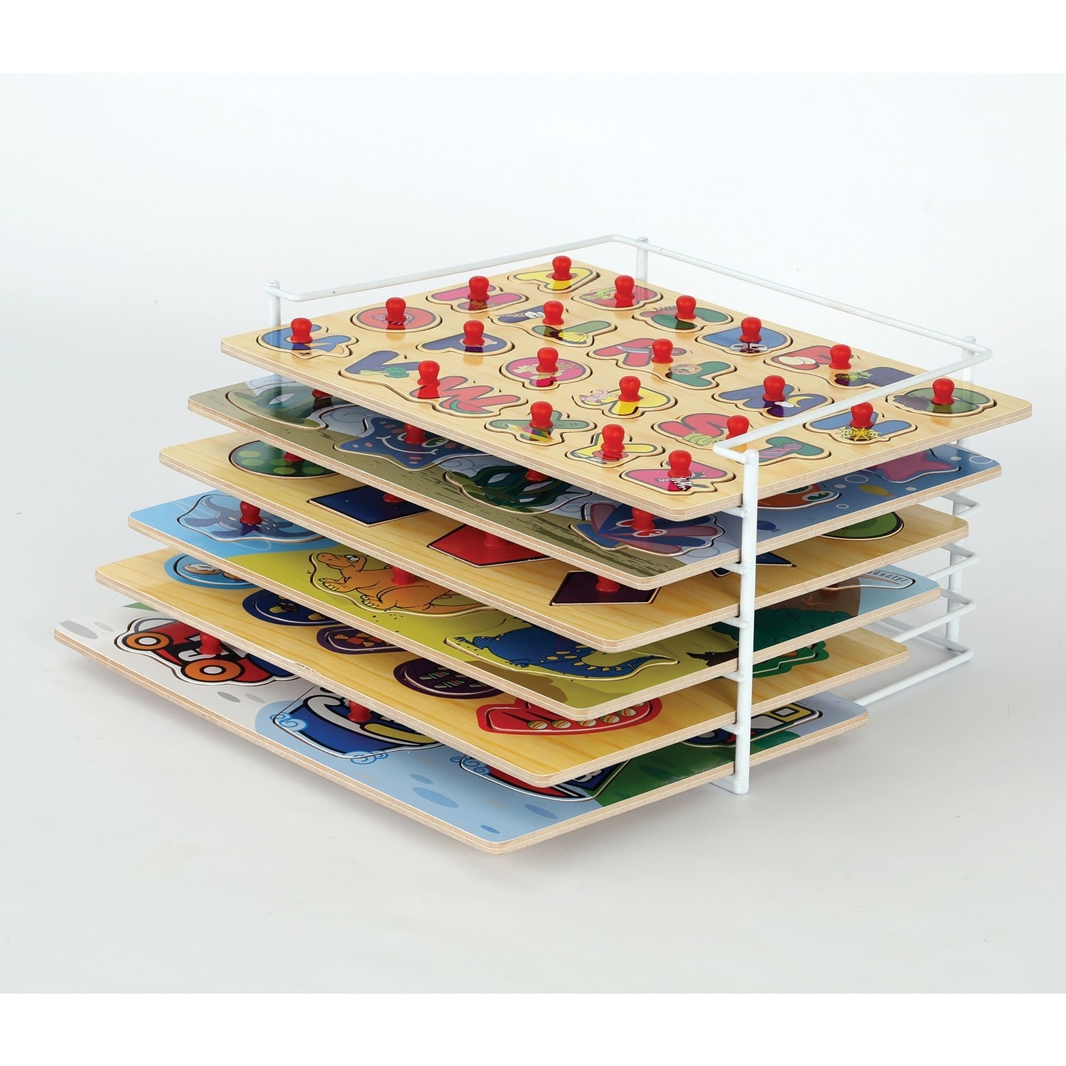 wooden puzzle rack