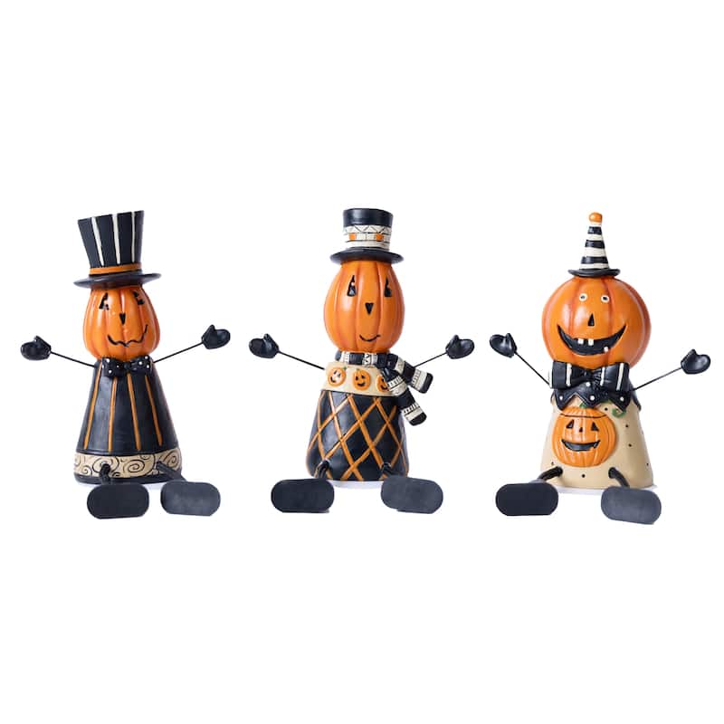 Jack o Lantern Shelf Sitter (Set of 3)