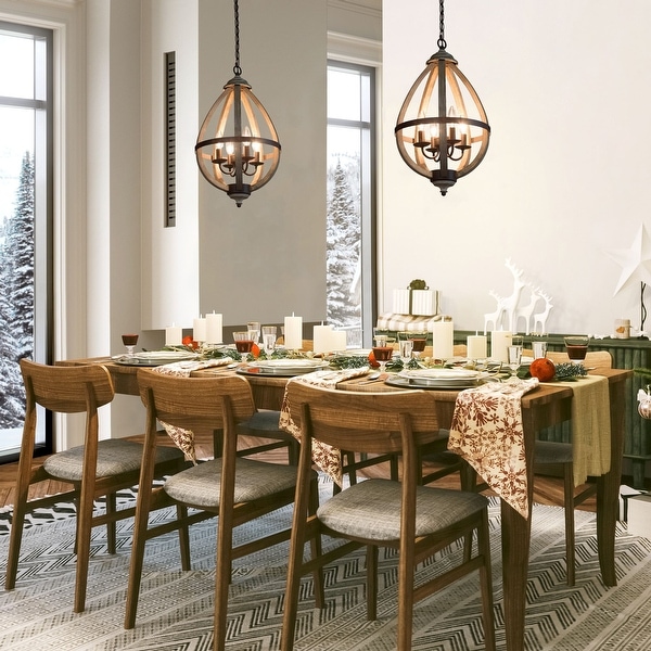 Wood island chandelier on sale