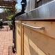 preview thumbnail 58 of 93, 100% Solid Wood Outdoor Kitchen Cabinet Set, Modular Patio BBQ Island Sideboard Buffet Pantry