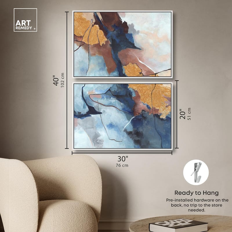 Heaven and Earth Canvas Set of 2 by Art Remedy