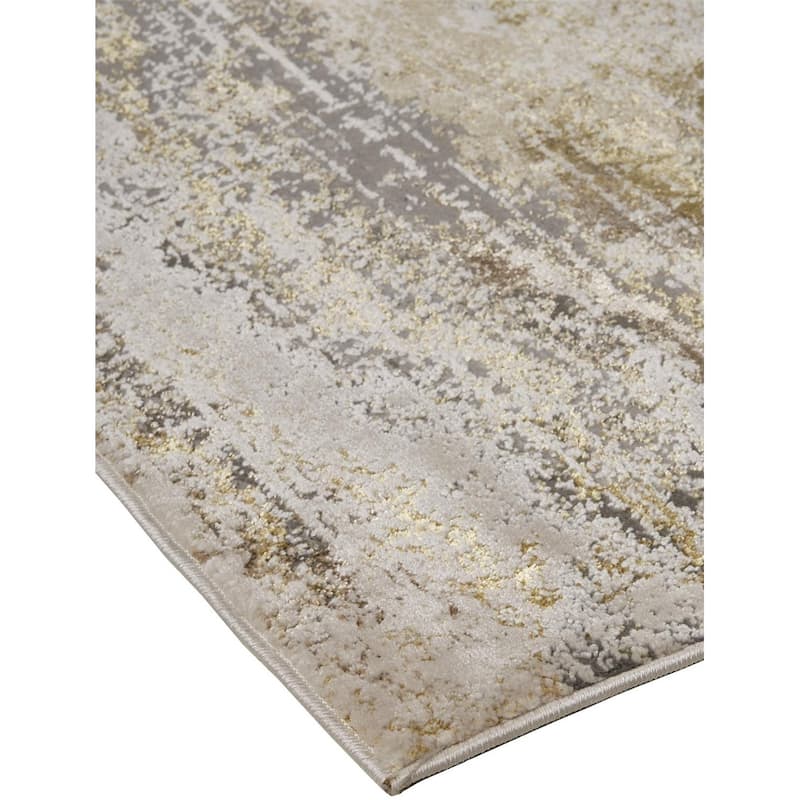 Zikaq Abstract Modern Non Skid Woven Area Rug By HomeRoots - 8' x 10'