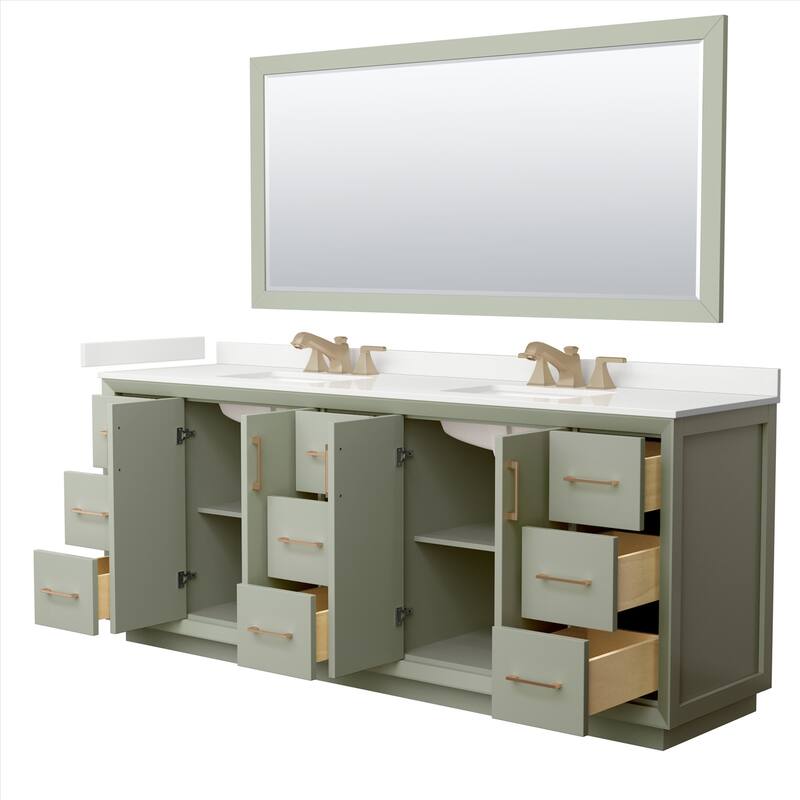Wyndham Collection WCF414184D-QTZ-US3M70 Strada 84" Free Standing
