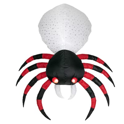 4ft Lighted Inflatable Chill Thrill Spider Halloween Decoration