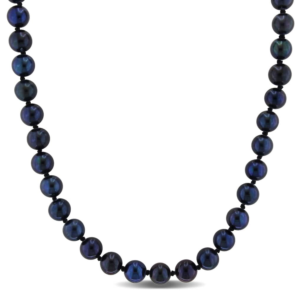 Miadora Cultured Freshwater Pearl Necklace with Sterling Silver Clasp