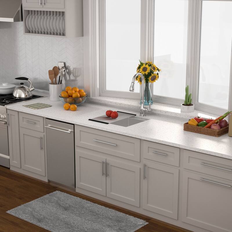 Lordear 15/17" Kitchen Sink Stainless Steel Undermount Single Bowl Bar Sink with Accessories