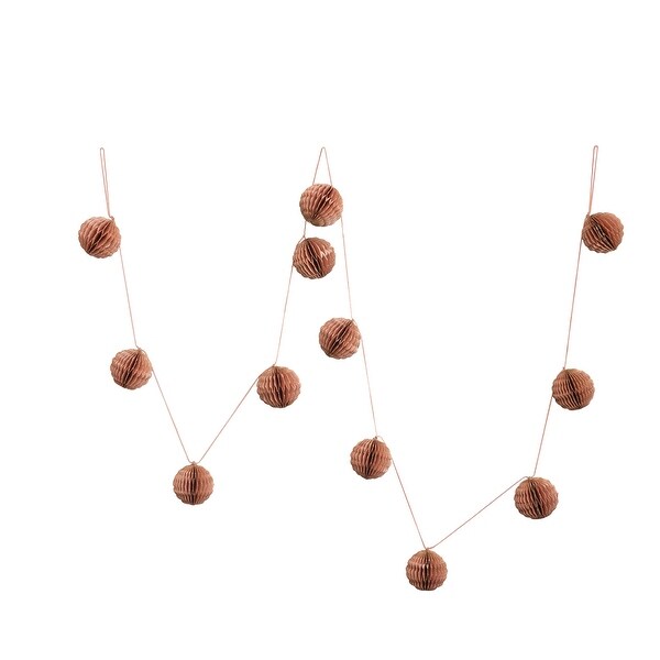 Storied Home Honeycomb Ball Garland