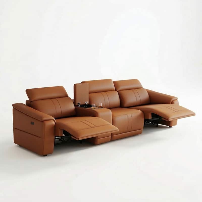 Power Recliner 4-Piece Sofa Set with Storage Console