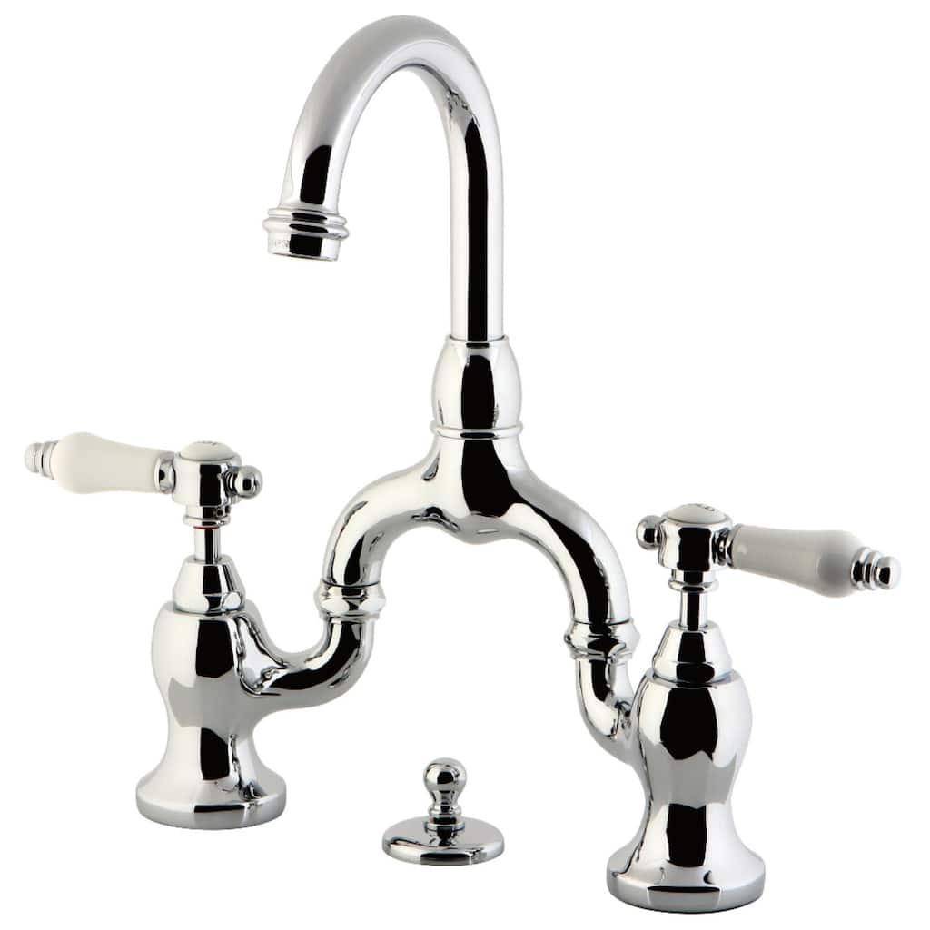 Kingston Brass KS799.BPL Bel-Air 1.2 GPM Deck Mounted Bridge Bathroom