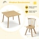 preview thumbnail 2 of 18, Gymax 3PCS Toddler Furniture w/Pine Wood Frame Curved Backrest Round