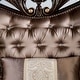 preview thumbnail 7 of 22, Furniture of America Cintel Traditional Velvet Tufted Wingback Sofa
