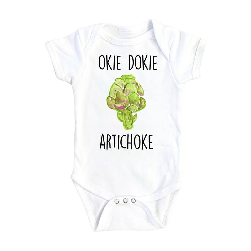 Artichoke Okay - Baby Boy Girl Clothes Infant Bodysuit Funny Cute Newborn 1A - Pink - 0-3M