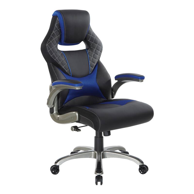 Oversite Gaming Chair in Faux Leather with Color Accents