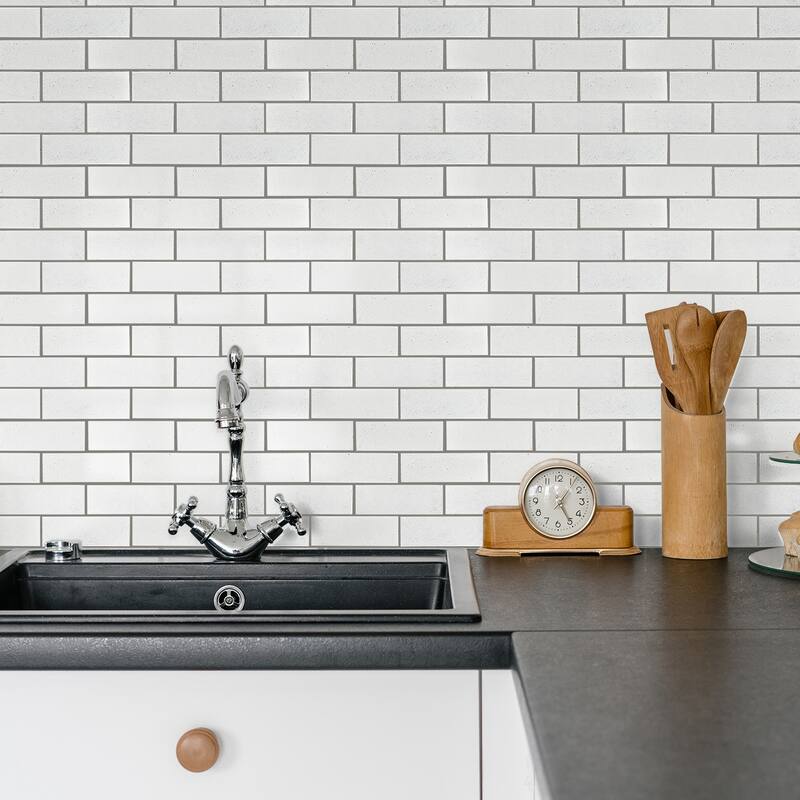 Altair Lorca Subway Lava Stone Mosaic Floor and Wall Tile