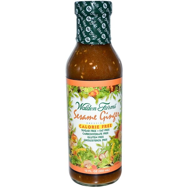 Walden Farms Dressing - Sesame Ginger - Case of 6 - 12 fl oz