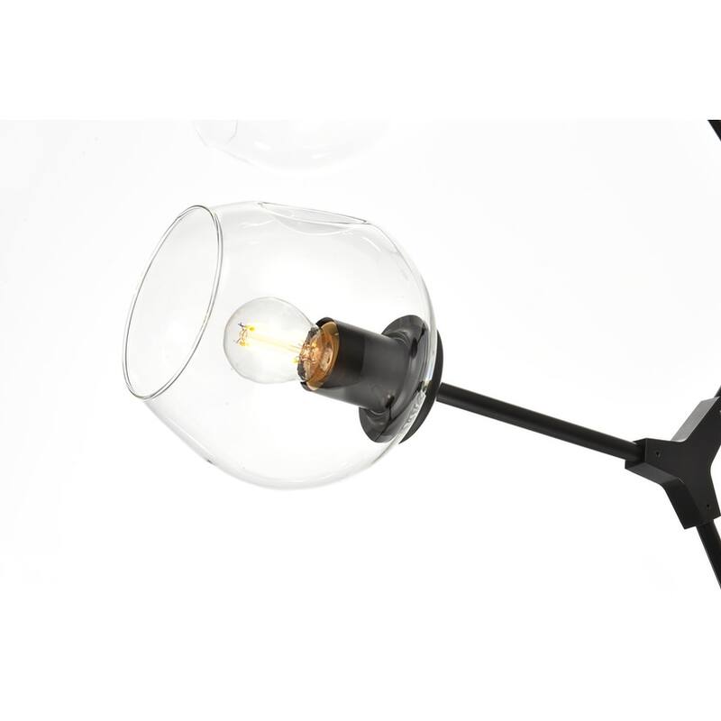 Elegant Lighting 1712G49 Cavoli 6 Light 49" Wide Abstract Chandelier
