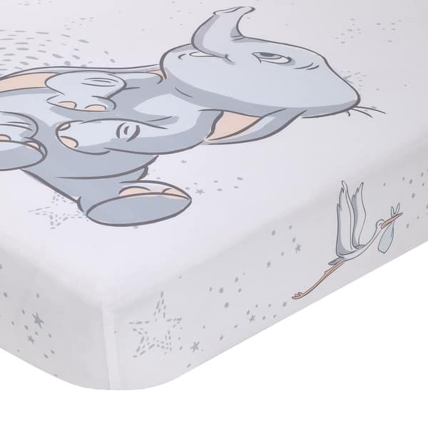 slide 2 of 4, Disney Dumbo Sweet Little Baby Crib Sheet