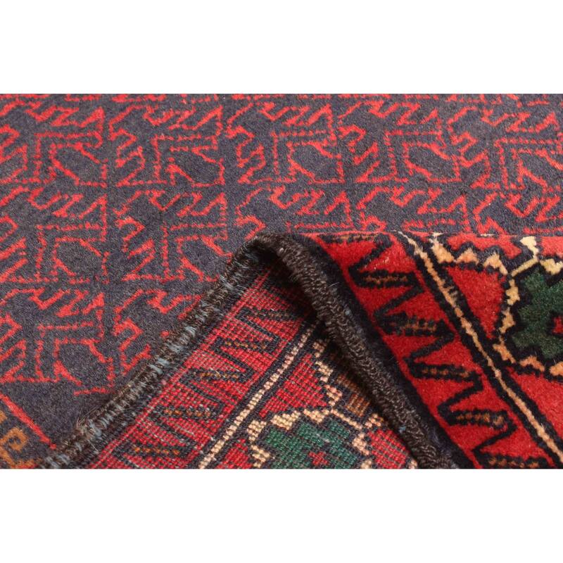 ECARPETGALLERY Hand-knotted Teimani Dark Navy Wool Rug - 2'10 x 4'6