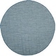 preview thumbnail 34 of 138, SAFAVIEH Courtyard Judi Indoor/ Outdoor Patio Backyard Rug 5'3" Round - Blue/Light Grey