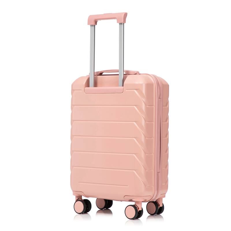 20 Inch ABS Hard Shell Travel Checked Luggage, Scratch Resistant Surface Four Multi-Directional Wheels, With Combination Lock