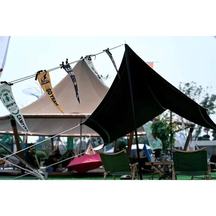 Heavy Duty Waterproof Yak Wool Tarp 16.4x12 ft, Hexagonal Outdoor Cover with Reinforced Edges, PU 5000mm Waterproof