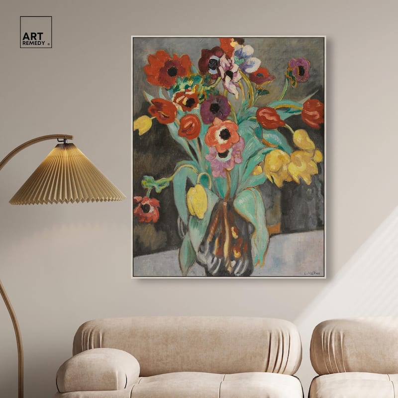 Valtat Anemones Tulipes Canvas by Art Remedy