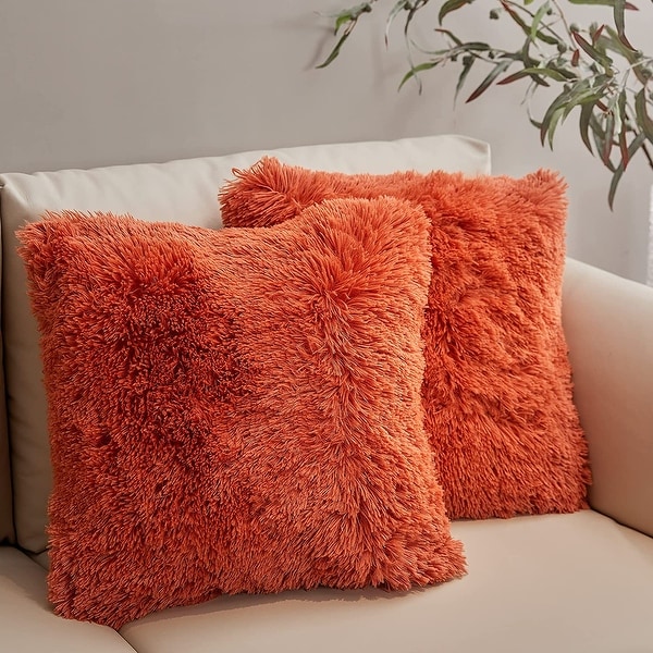 orange sofa pillows