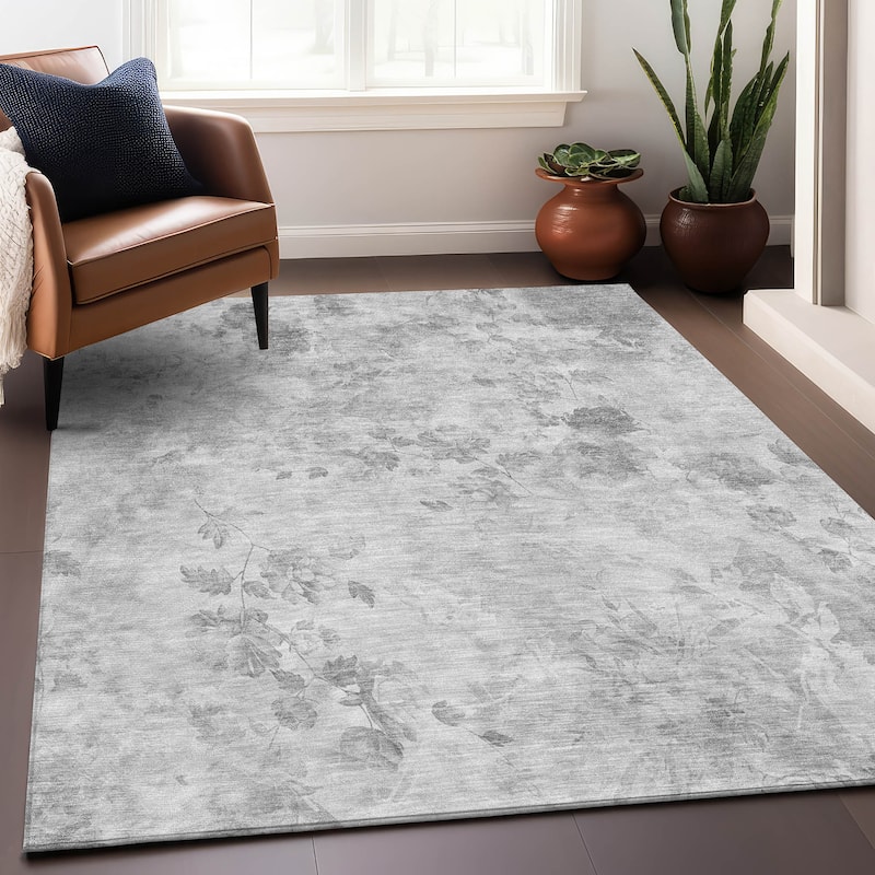 Premium Washable Super Soft Modern Floral Mayfield Rug