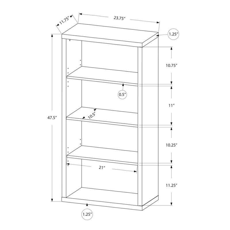 5 Tier Bookshelf
