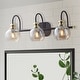 preview thumbnail 22 of 28, ExBrite Modern Rose Gold 3/4-light Bathroom Dimmable Crystal Vanity Lights Wall Sconces
